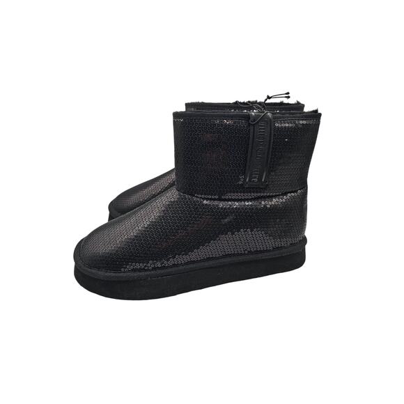NEW JUICY COUTURE Oclock Sequin Sparkly Ankle Boots, Black (Size 10M) - Picture 2 of 6